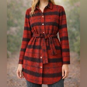 BB Dakota Red and Black Plaid Jacket